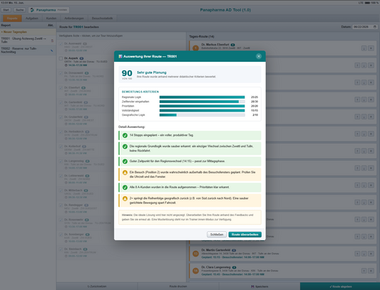 CRM-Training bei Panapharma: Ärzt:innenwege praxisnah planen