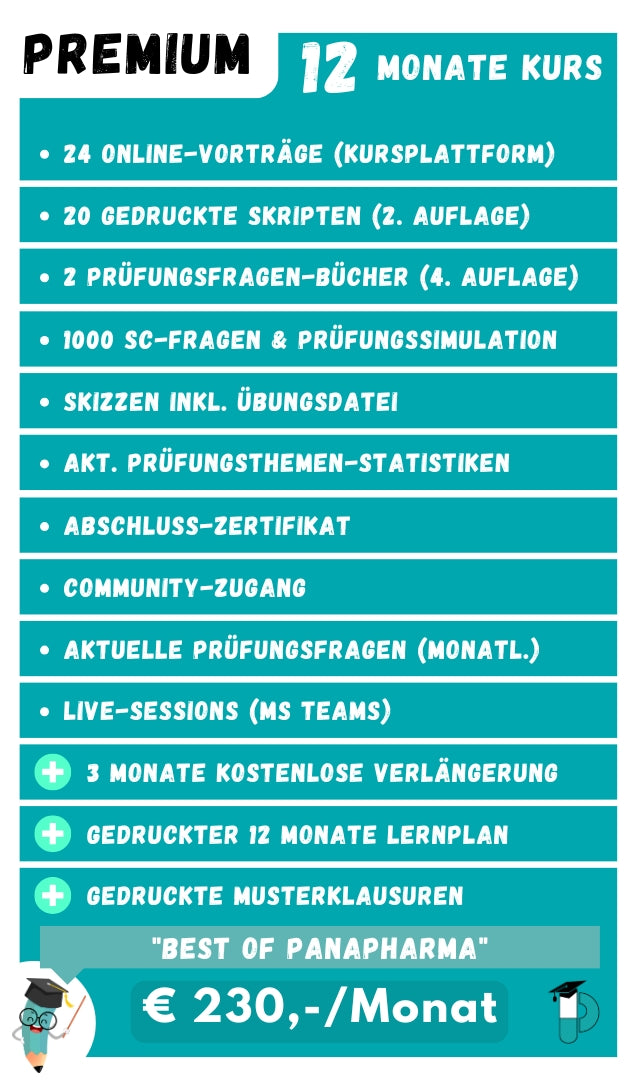 Pharmareferentenkurs Panapharma Online Österrreich 12 Monate 